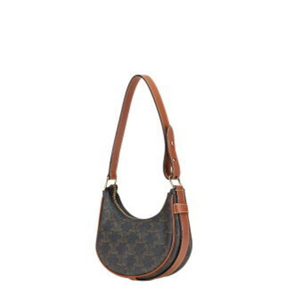 Celine Triomphe Mini Ava Handbag Brown Leather s - Picture 2 of 11